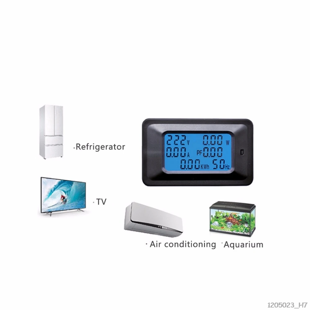 20A/100A AC LCD Digitálny Panel Výkon Watt Meter Monitor Napätie KWh Voltmeter Ammeter Tester Tools