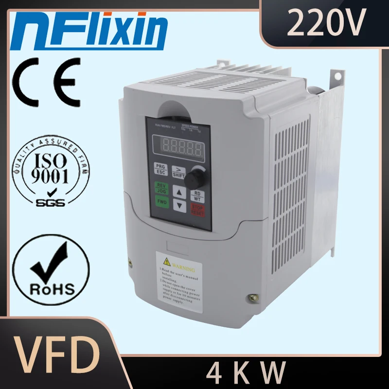 220V 5.5 KW-7,5 kw NFlixin 9600 Series Frekvenčný Menič Konštantná regulácia Tlaku Vody Čerpadlo Vyhradená Invertor PID Regulátor