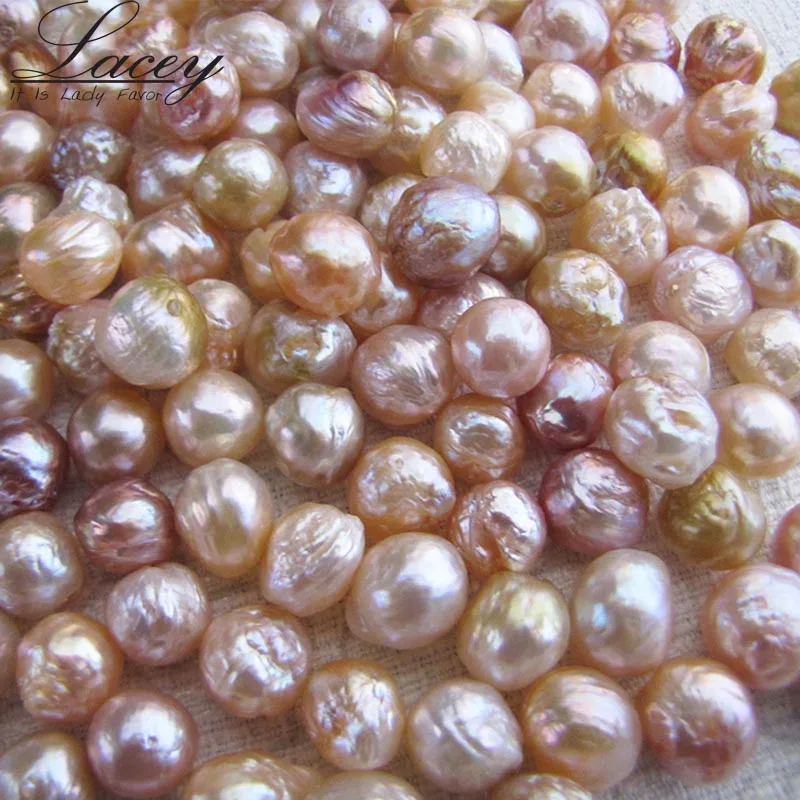 2piecs/veľa Prírodných Veľká Baroková Perla Voľné Beads10-11 mm,Multi Color Skutočnou Perlou Korálky Šperky DIY Ustrice Perly Drop Shipping