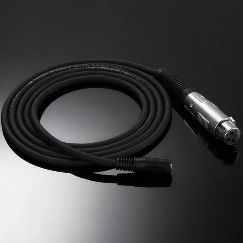 3,5 mm(1/8 Palca)TRS Stereo Samec XLR Vyvážené Prepojenie Audio Kábel pre profesionálne nahrávacie štúdiá verejnosti hovoriť