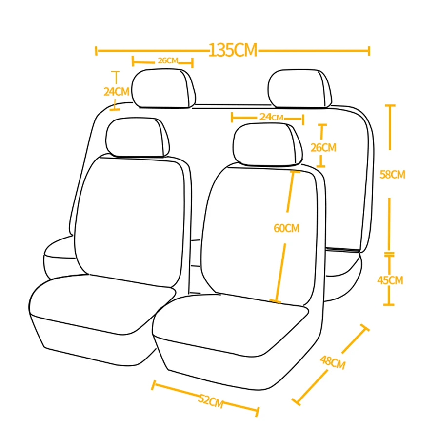 3 Riadok Auto prestieranie Faux Kožené Luxusné Auto Seat Chránič Black pre Minivan SUV