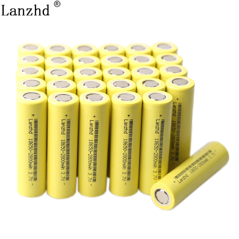 30Pcs 18650 batérie 2800mah 18650 3,7 V Nabíjateľné batérie Li ion lithium ion 15A batérie pre Elektrické bicykle