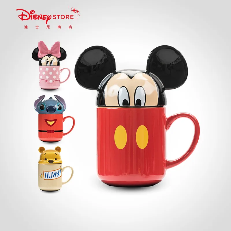 330ml 3D Karikatúra Disney Mickey Minnie Keramiky Pohár Home Office Hrnčeky Ženy, Deti Prenosné Drinkware Roztomilý Módne Hrnček Dary