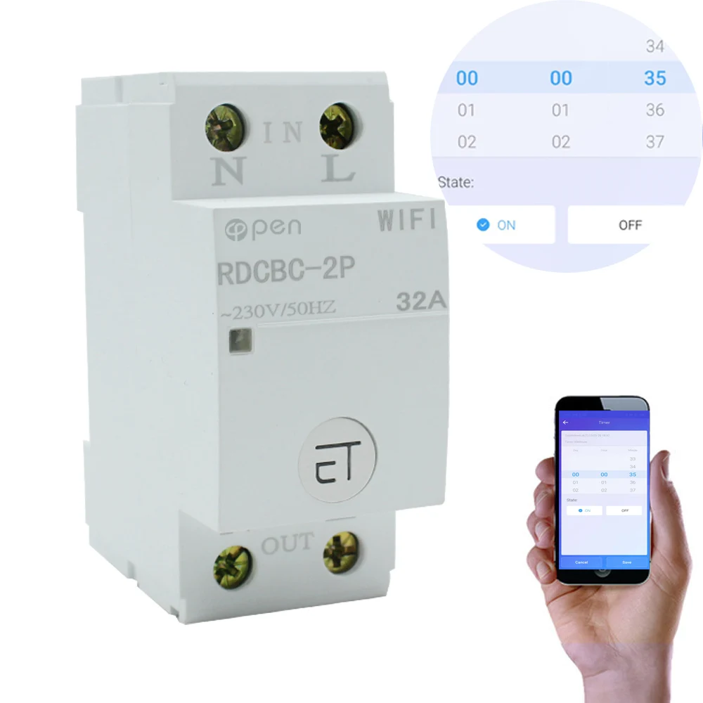 35mm Din lištu WIFI Istič Smart Switch Diaľkové ovládanie eWeLink APLIKÁCIU pre Smart home