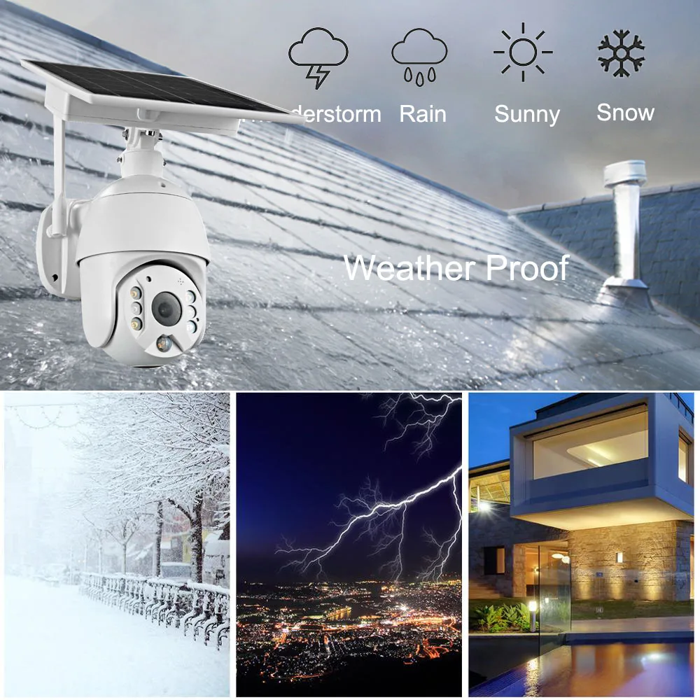 3G, 4G SIM Karty LTE Kamera 1080P IP WIFI Bezdrôtové CAM 8W Solárny Panel, Batéria Bezpečnosť Vonkajších CCTV Kamery