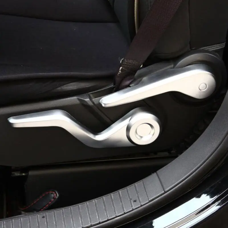 3x Chrome ABS Auto Príručka Seat Upraviť Tlačidlo Rukoväť Gombík Kryt vhodný Na Jeep Patriot Kompas