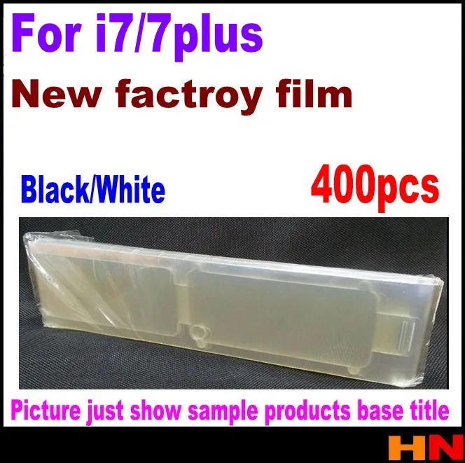 400pcs pre iPhone 7 7g 4.7 5.5 Pôvodné qualtiy Predné+Zadné Plastové Tesnenie Továreň na Obrazovku Film čiernobiely Film Factory