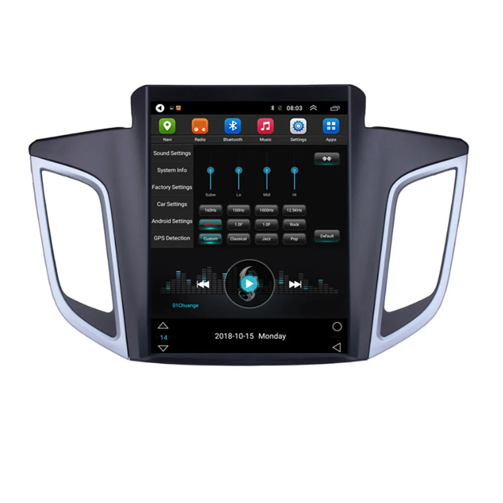 4G LTE Android 10 Pre Hyundai Creta IX25 2016 2017 2018 - 2020 Tesla Typ Multimediálne Stereo Auto DVD Prehrávač, Navigácia GPS, Rádio