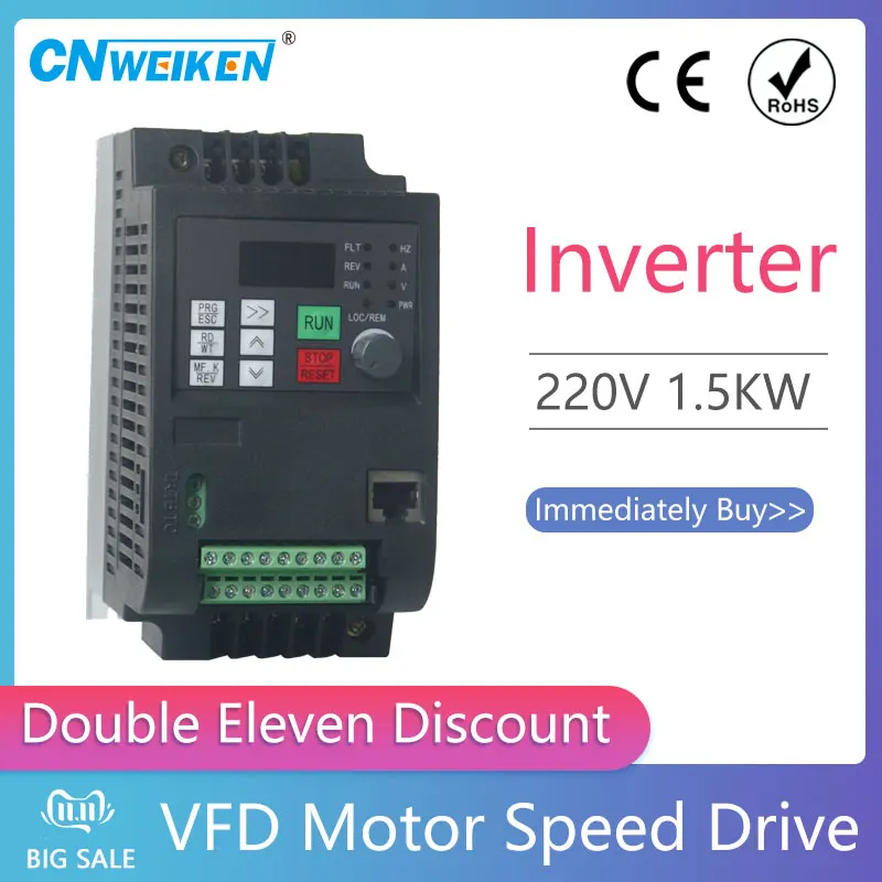 4KW 220V VFD Frekvenčného meniča 1HP/3HP Vstup 3HP Výstupná Frekvencia Meniča Converter pre 3kw vretena vfd 3KW Invertor