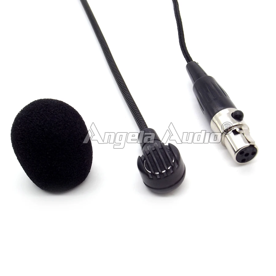 4Pcs Mini XLR 4 Pin TA4F Plug Microfone Headworn Mic Kondenzátora, Mikrofón Náhlavnej súpravy Microfono Pre SHURE Karaoke PC Bezdrôtový Systém