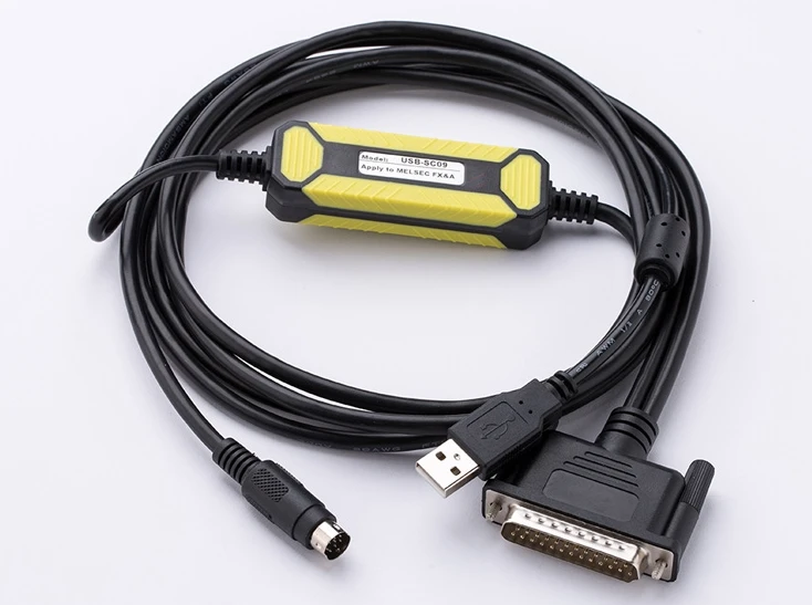 5 KS USB-SC09 Vhodné Mitsubishi FX/Séria PLC Programovanie Kábel NOVÝ DIZAJN SC-09 DHL EMS RÝCHLU LOĎ