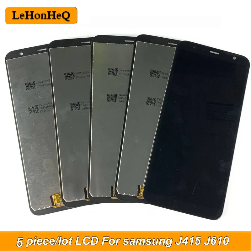 5 Kus/veľa AMOLED Pre Samsung Galaxy J4+ 2018 J4 Plus J415 J415F J6 Plus J610 LCD Displej Dotykový Displej Digitalizátorom. Montáž