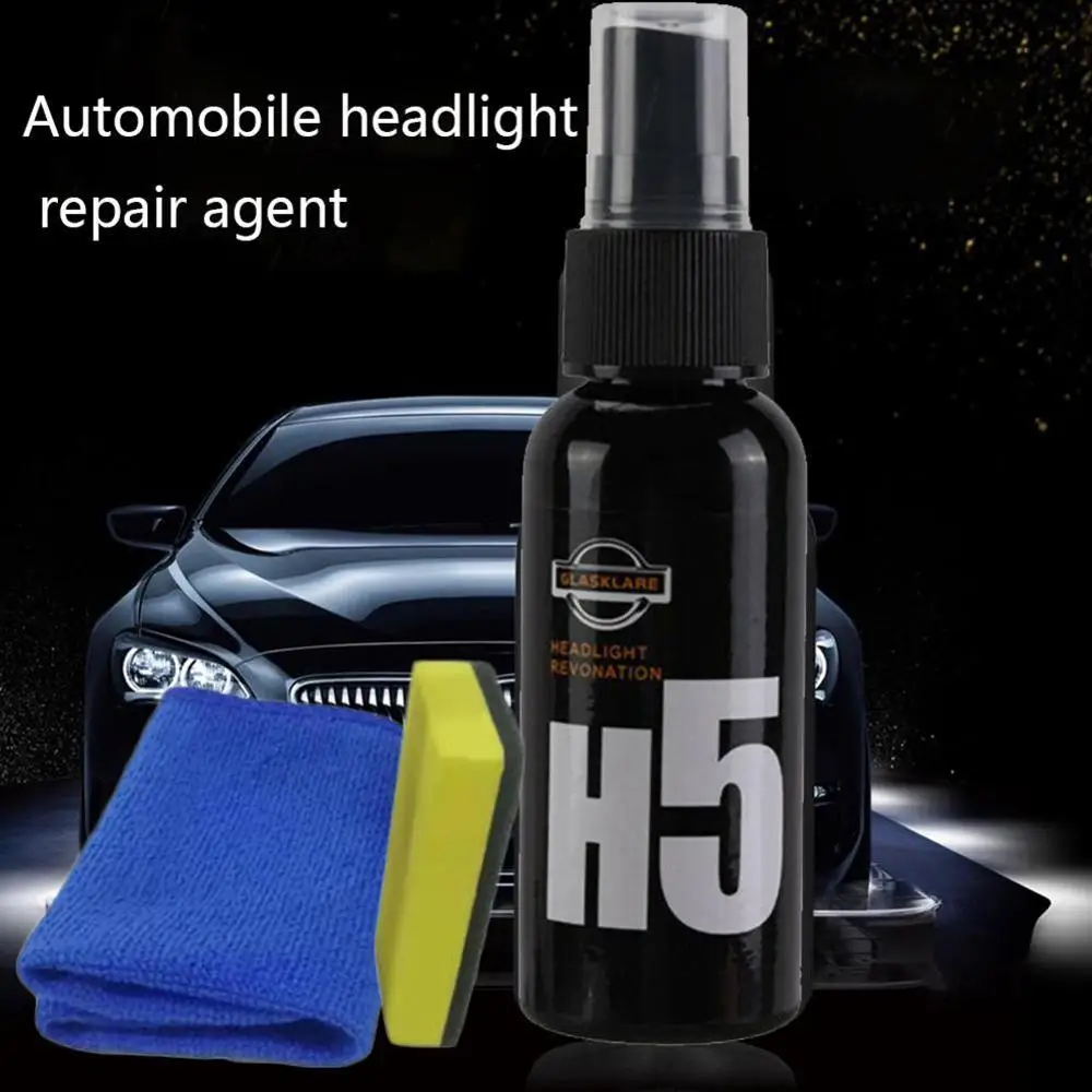 50ML Auto Svetlometu Opravy Agent H5 Svetlometu Obnova poľskej Oxidácii Lakovanie Svetlometov Leštiaca Anti-scratch Kvapaliny