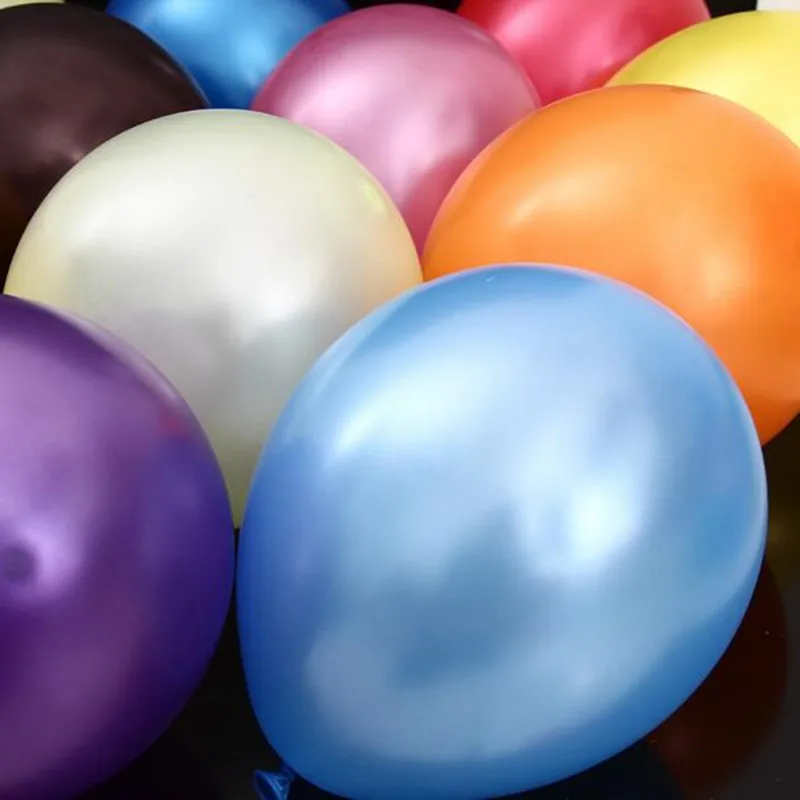 50pieces/veľa 12 2,8 g kolo pearl latexové balóny Zmiešané farby balónov High-kvalitné strana balóny