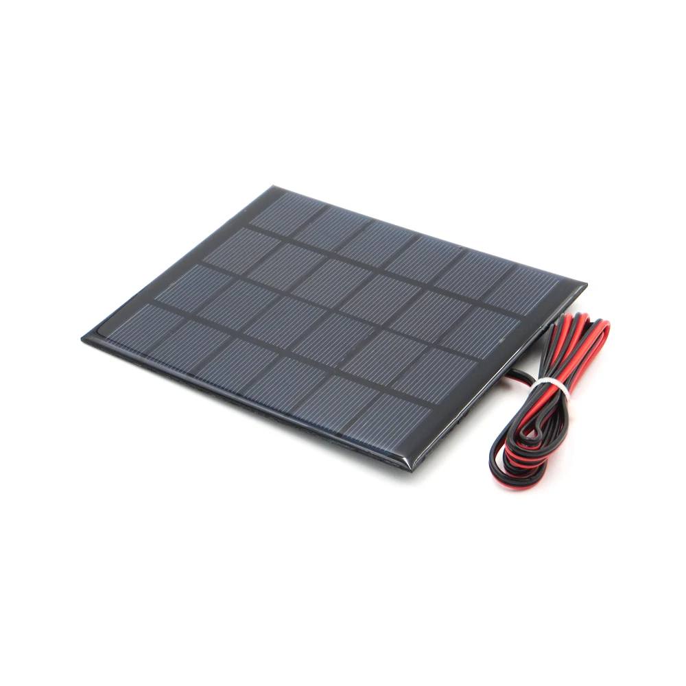 6 V 2 Watt W rozšíriť drôt Solárny Panel Polykryštalických Kremíkových DIY Batérie, Nabíjačky Malých Mini Solárne kábel hračka 6V Volt USB
