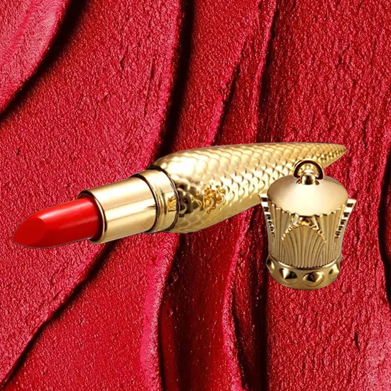 6colours Kráľovnej Žezlo Luxusný make-up, Rúž, Matný lesk na pery Dlhodobé Nepremokavé Sexy Červené Moisturizing Lip Cream Krása