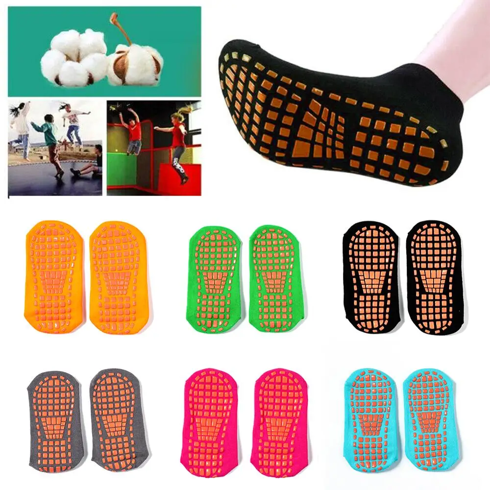 6Pair Bavlna Jogy Ponožky Non-slip Protišmykové Rukoväte Pilates, Fitness Balet Cvičenie Poschodí Ponožky Pre Dospelých & Dieťaťa