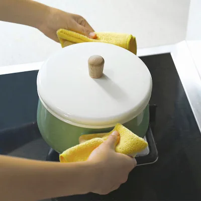 6pcs Mikrovlákna, kuchynské utierky Cartoon výšivky rag Handričkou Super absorpčné Dishcloth pre Domáce varenie čistenie nástrojov