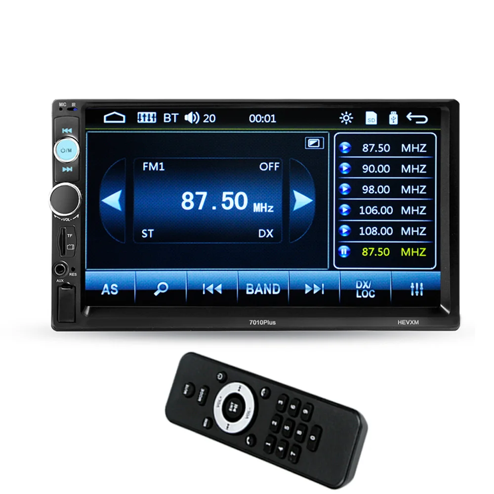 7-palcový Auto Multimediálny Prehrávač 2 Din HD Bluetooth Univerzálny Rádio MP5 Media TF FM univerzálny Vstup