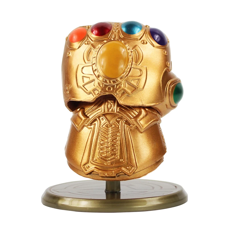 8 cm Marvel Avengers Super Hrdina Infinity War Rukavicu Thanos Rukavice Q Verzia PVC Akcie Obrázok Dekorácie Zber Model Hračka
