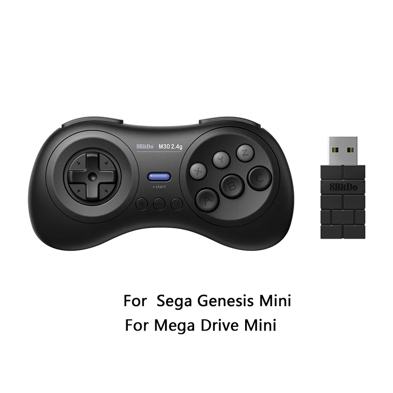 8BitDo M30 2.4 G Bezdrôtový Gamepad pre Sega Genesis/Sega Genesis Mini/Mega Drive Mini Herný ovládač