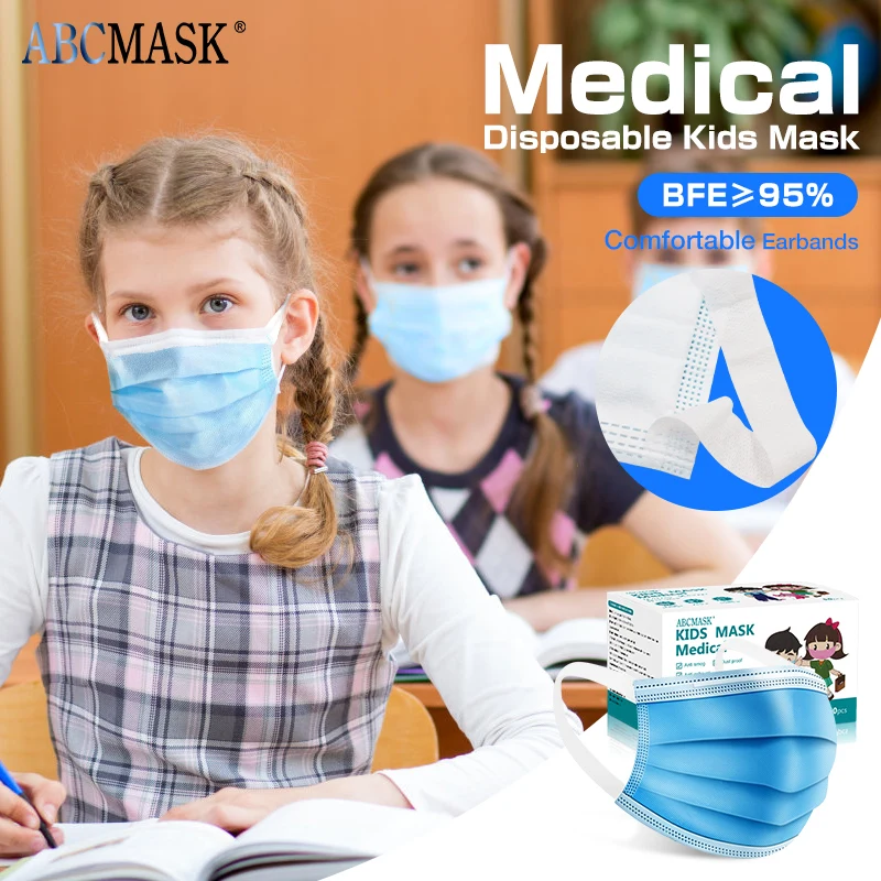 A+ pohodlné Jednorazových Zdravotníckych Maska Proti Prachu Chrániť Tvár, Ústa Chirurgické Masky Bezpečné Priedušná Earloops Maska Pre Deti
