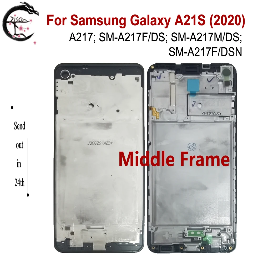 A217 Stredný Rám Pre SAMSUNG Galaxy A21s 2020 Rám SM-A217F/DS SM-A217F/DSN Bývanie Kryt Telefónu predný rám Náhradné