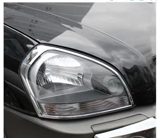 ABS Chrome Predné+Zadné predné svetlo na Čítanie Kryt 2005-2012 na Hyundai Tucson Auto styling