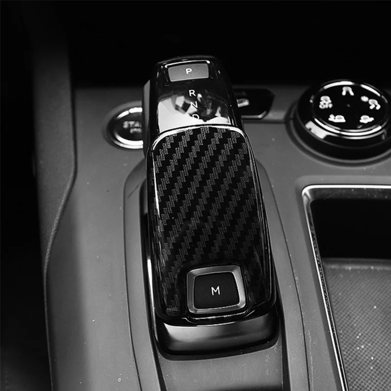 ABS Matný/Uhlíkových vlákien Auto radenie pákou gombík rukoväť kryt Kryt Výbava Pre Peugeot 508 Allure SW GT 2018 2019 Príslušenstvo 1pcs