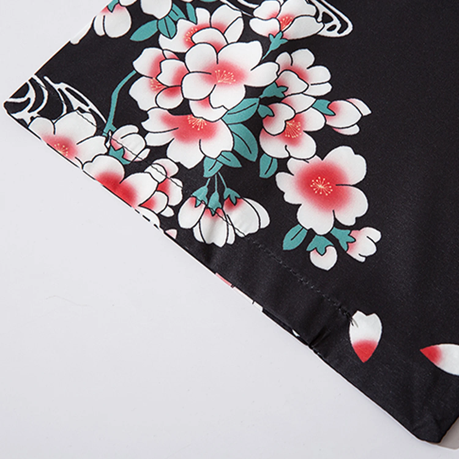 Aelfric Eden Módne Sakura Kapor Tlač 2020 Hip Hop Topy Mužov Japonský Štýl Predné Otvorené Coats Voľné Letné Japonské Kimono Bunda
