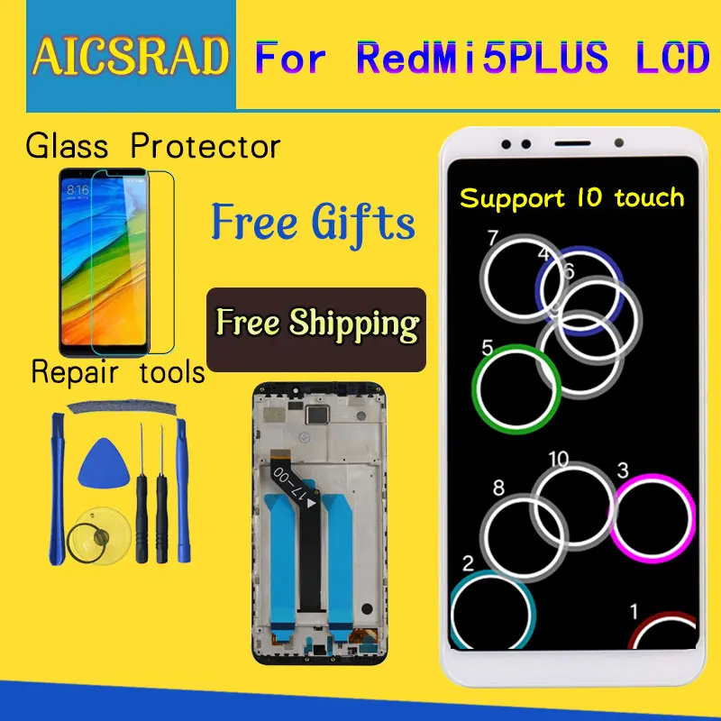 AICSRAD Test Pre Xiao Redmi 5 Plus LCD Displej+Dotykový Displej FHD 5.99