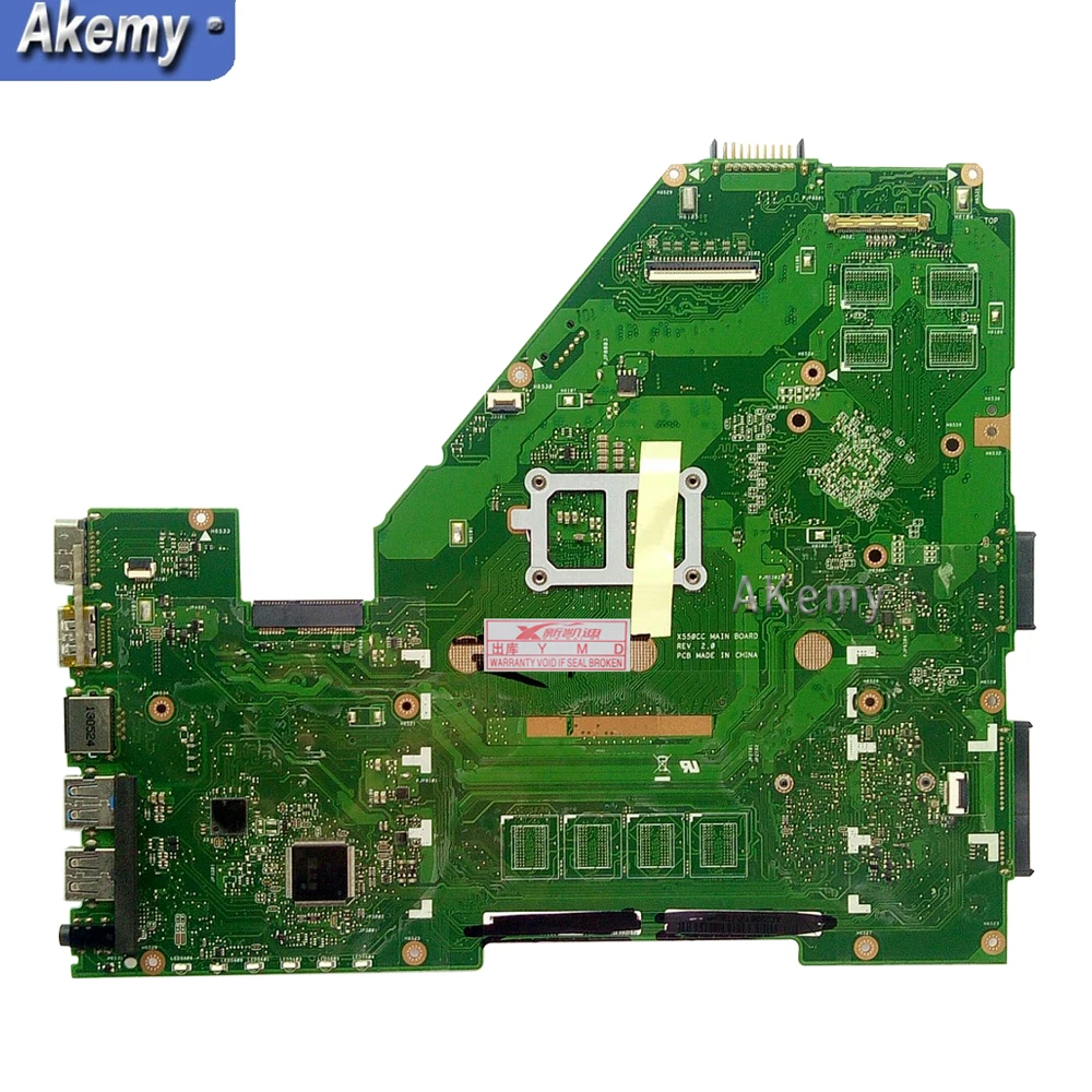 Akemy X550CA Notebook základná doska Pre Asus X550CA X550CC X550CL R510C Y581C X550C X550 Test pôvodnej doske CPU 2117/1007