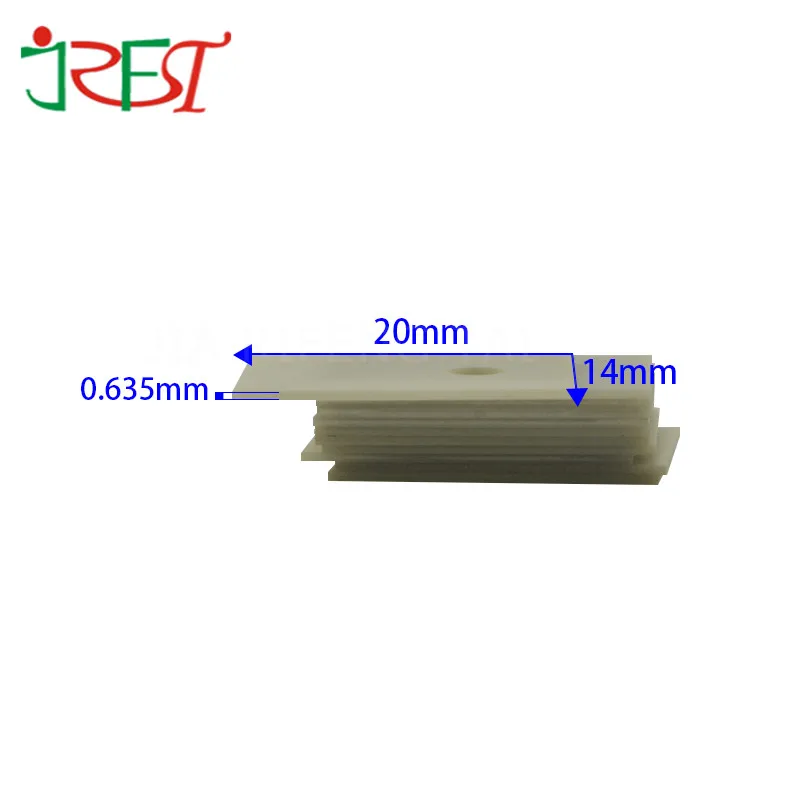 AlN Substrát Pacakge DO 220 0.635 mm *14 mm*20 mm nitridu Hliníka Keramické Tranzistor Izolátorom