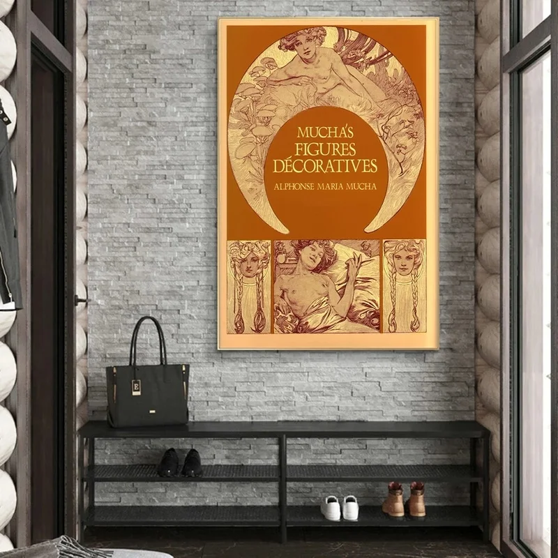 Alphonse Mucha Vintage Ilustrácia Plátne, Obrazy Na Stenu, Umenie Plagáty A Vytlačí Mucha Art Nouveau Obrázky Domova