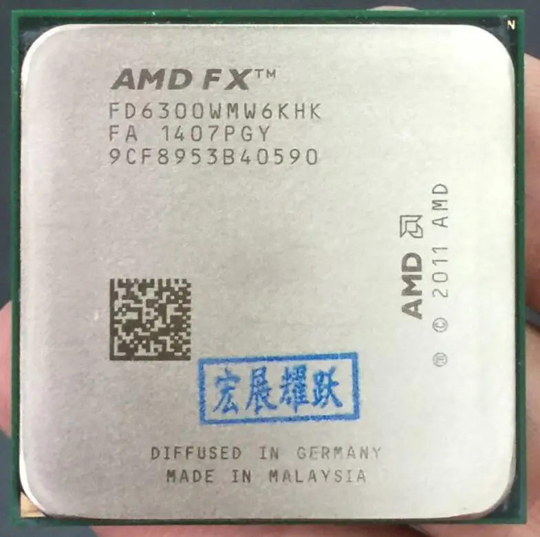 AMD FX-Series FX-6300 AMD FX 6300 Šesť Základných AM3+ PROCESOR Silnejšie ako FX6300 FX 6300 funguje správne Desktop Procesor