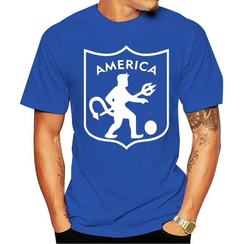 Amerika de Cali Kolumbia Futbol Futbal Camiseta ručné dres red 2021 Módne bavlny O-neck T-shirt