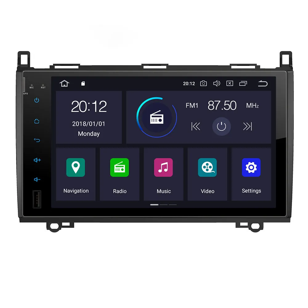 Android 10.0 4+64 G autorádia GPS Navigácie Jednotka pre Benz, Smart 2010-Auto Stereo Vedúci Jednotky Rádio Rekordér Multimediálny Prehrávač