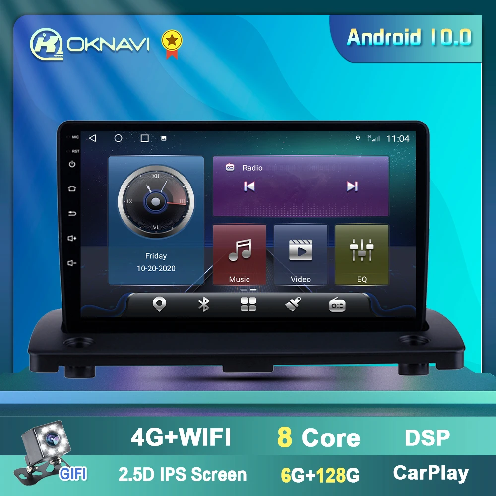Android 9.0 autorádia pre Volvo XC90 2004-Multimediálne Video Dvd Prehrávač, Navigácia GPS 2 Din DSP Canbus Podporu SWC BT, WIFI,