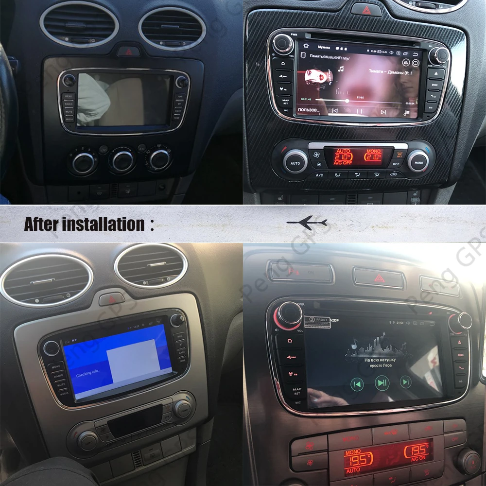 Android10.0 4G+64GB auto DVD prehrávač, GPS multimediálne Rádio Pre Zaostrenie 2 Mondeo auta GPS Navigácie, Audio-Video prehrávač, Vstavaný DSP