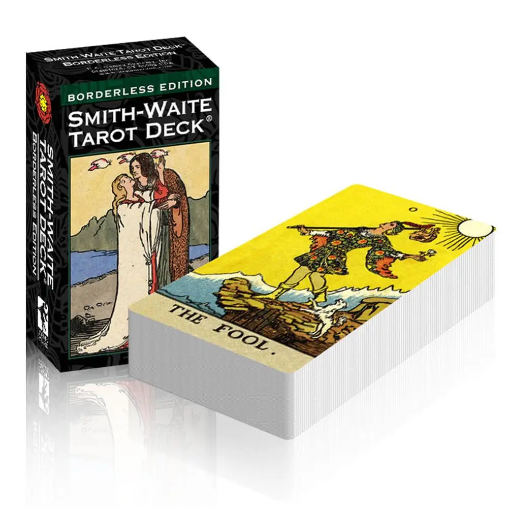 Anglické Bez Okrajov Edition Smith-Daktyl Tarot Karty Hra S Angličtinou Brožúra Pokyny Smith Daktyl Tarot Dosková Hra