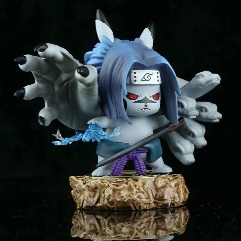 Anime Naruto Uchiha Sasuke Prekliatie COS Ver PVC Akcie Obrázok Zberateľskú Model bábiky hračky 11 cm