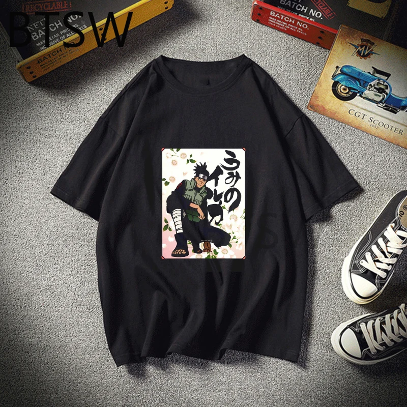 Anime Naruto Umino Iruka T Shirt Muž Legrační Karikatúra Tričko Streetwear Camiseta Masculina Tee Tričko Homme