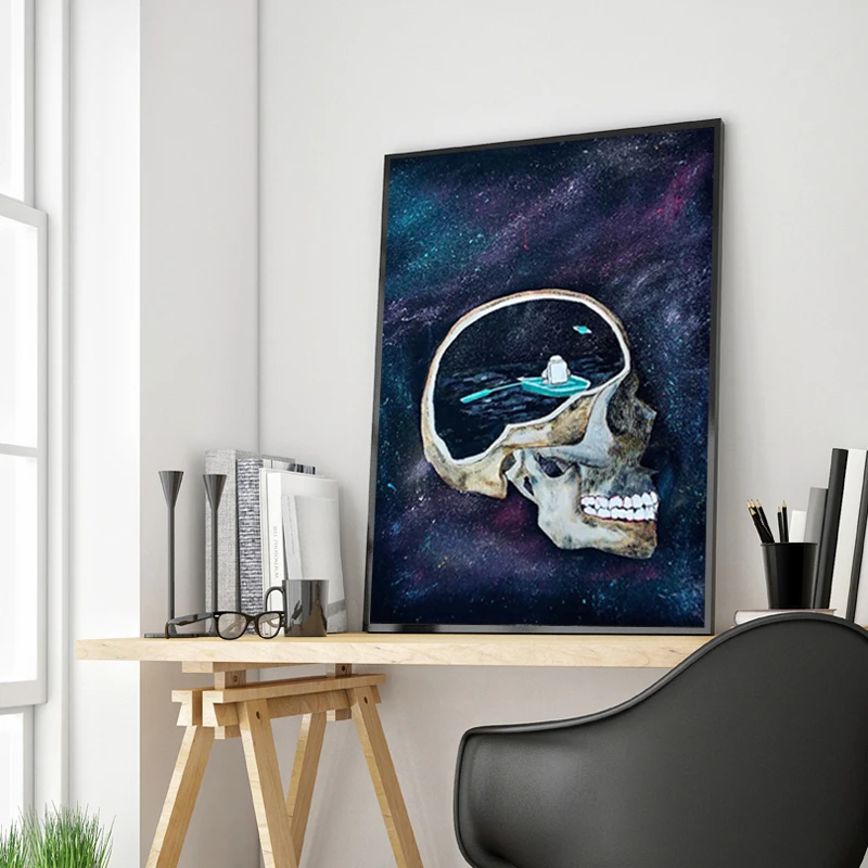 Astronaut Priestor Sníva Hviezdy Limit Plátno Maľovaní Plagátov a Tlačí na Steny Umenie Nordic Obrázky pre Obývacia Izba Domov Decoracion