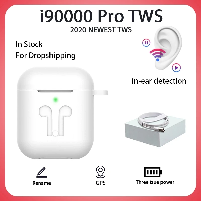Auriculares TWS i90000 Pro, inalámbricos por Bluetooth, cascos originales PK i9000