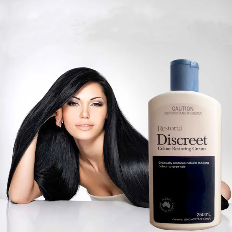 Austrália Restoria Diskrétne Farba Restoring Cream 250ml Obnoviť Prirodzené Zníženie šedivé vlasy Vhodná pre mužov, ženy