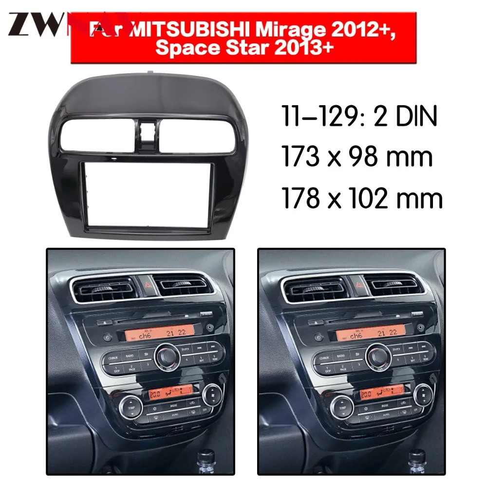 Auto DVD Prehrávač rám Pre MITSUBISHI Mirage 2012+ Space Star 2013+ Auto Multimediálne Rádio NAVI fascia