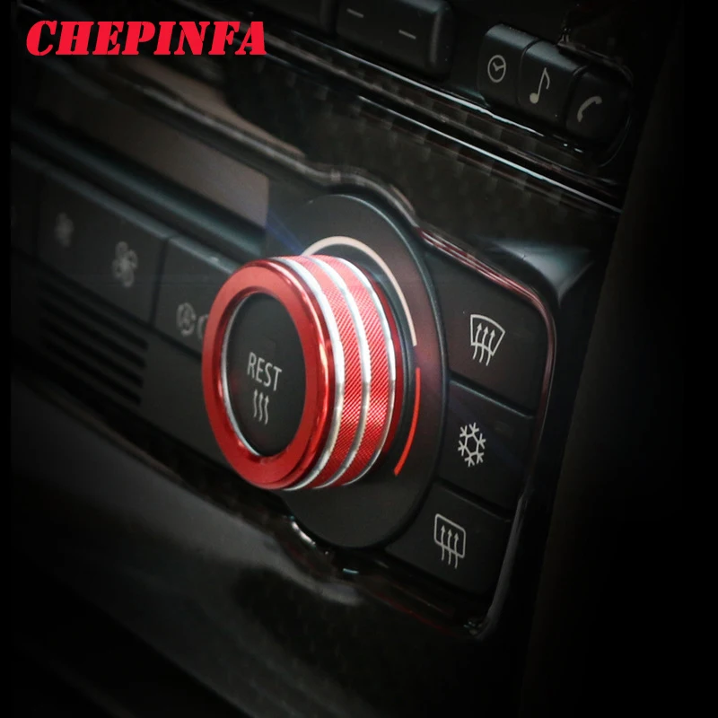 Auto Klimatizácia Zvuk Gombík Kryt Interiérové Dekorácie Pre BMW Radu 3 2005-2013 E90 E91 E92 E93 ( 3 Alebo 4 tlačidlá možnosť)