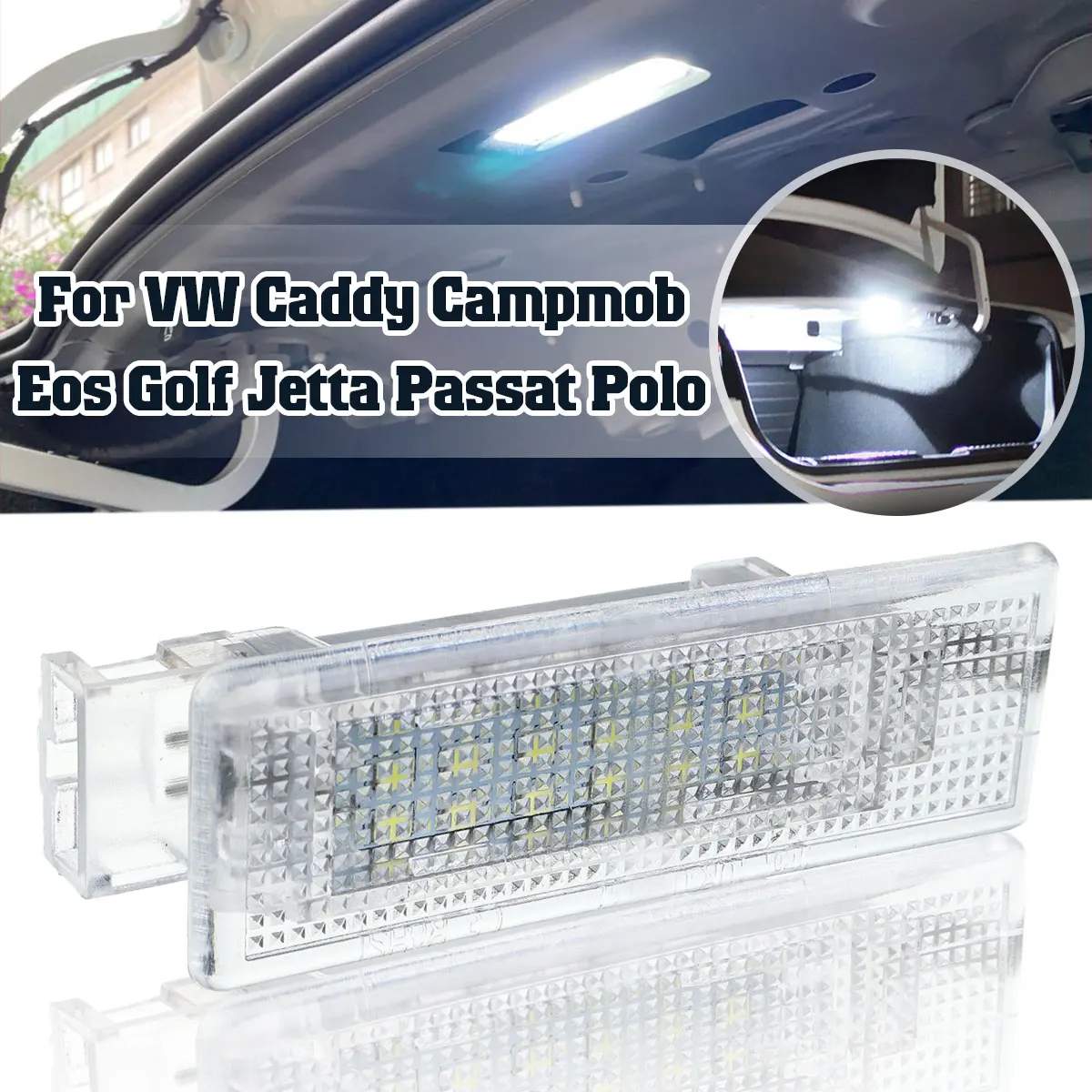 Auto LED Batožiny Svetlo batožinového priestoru Lampa Boot Svetlá Pre VW Golf Jetta Passat Polo, Touran Caddy Campmob Eos Touareg Transporter T5