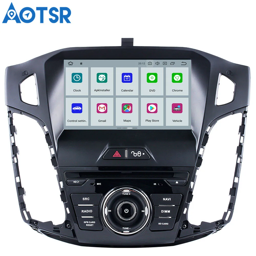Auto media android 9 Auta GPS Navigácie auto DVD Prehrávač Pre Ford Focus 2012-2018 auto rádio rekordér GPS navigáciu video prehrávač