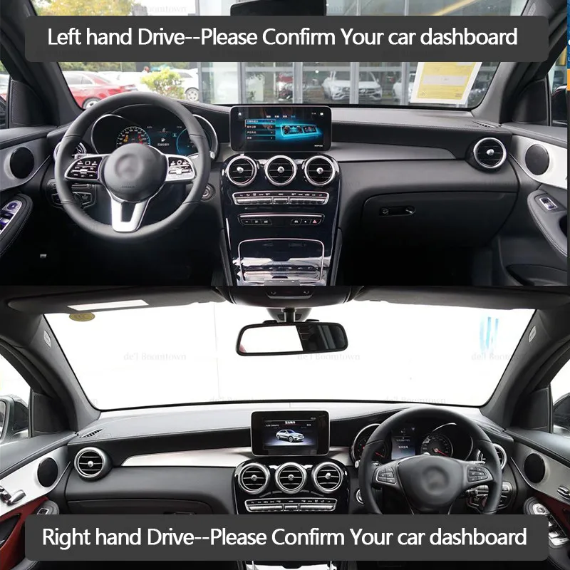Auto Panel Kryt Dash Mat Na Mercedes Benz GLC Trieda Coupé X253 C253 Auto Non-slip Tieni Podložku Koberec GLC300 200 220 2016~2020